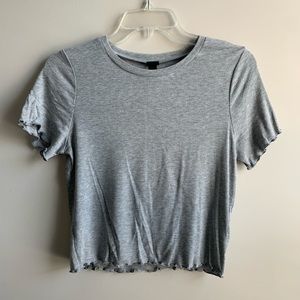 Wild Fable Heather Grey Crop Top